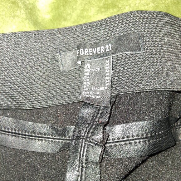 forever21 fleece lined leather leggings - Picture 3 of 3